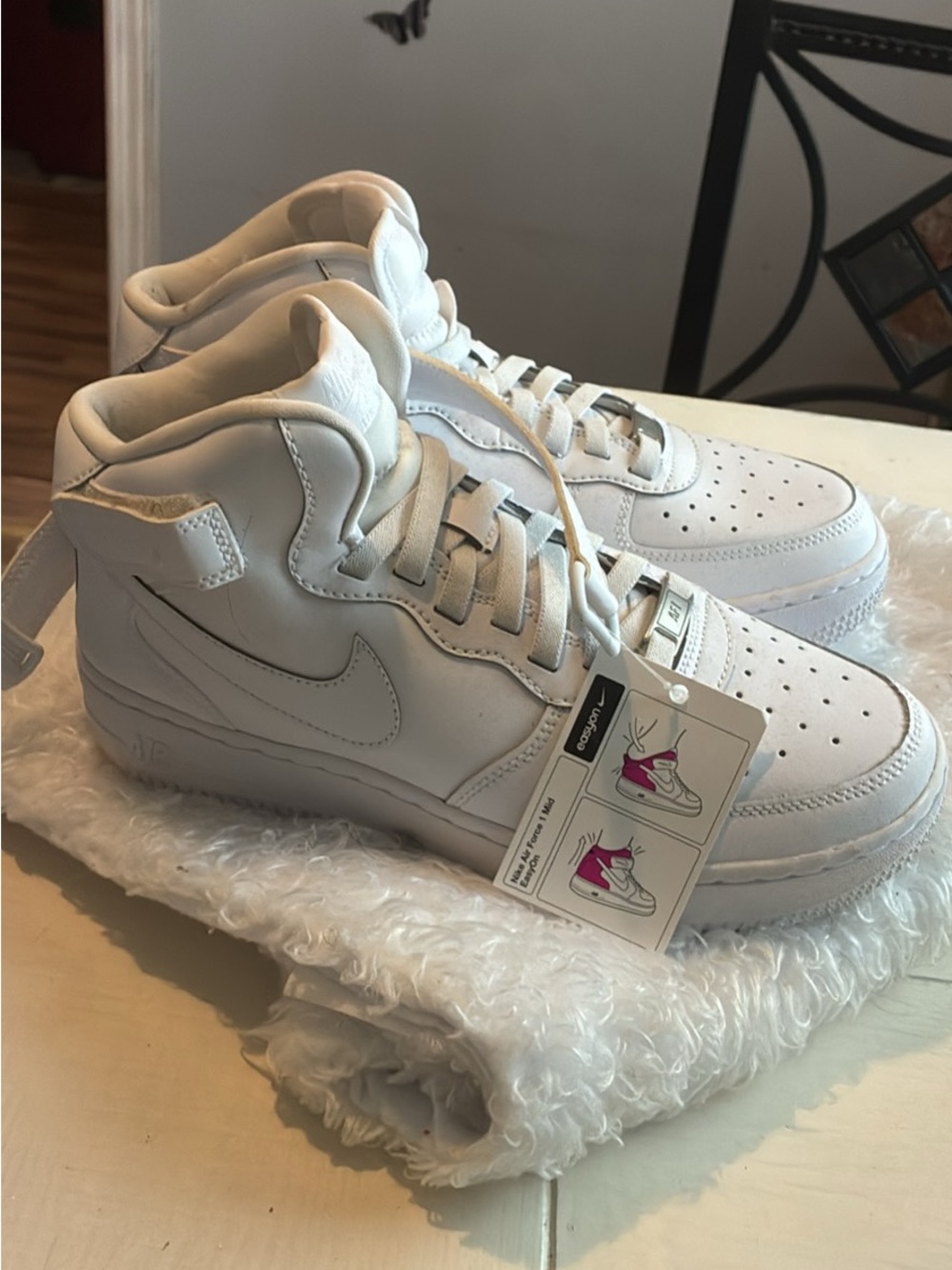 Nike Kids White High-Top Sneakers